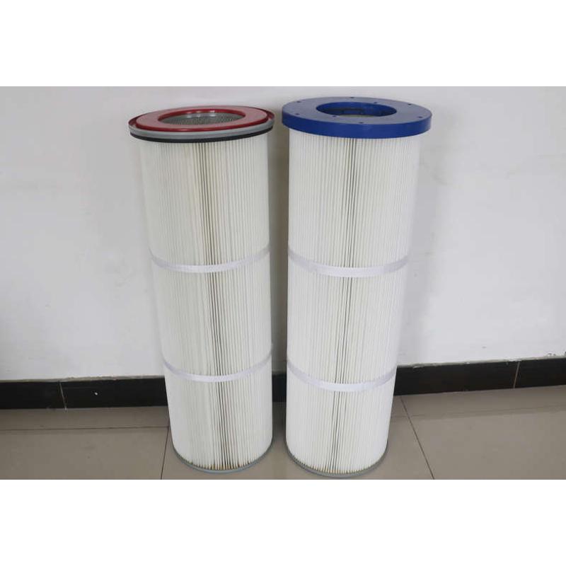 除尘滤芯六耳g快拆滤筒防静电防阻燃覆膜聚酯纤维除尘器滤筒