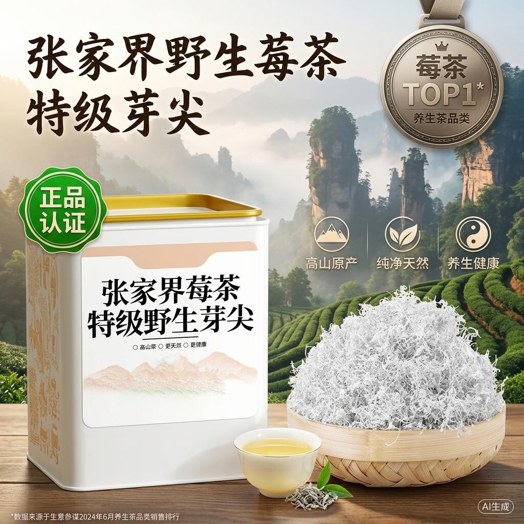 张家界永顺正宗特级野生莓茶