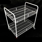 带新款 铮舍三层扶手微商户外摆摊折叠带轮售货花车地推甩货展示台