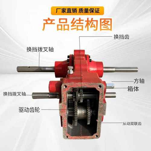 微耕机变速箱覆膜机铺膜机行走箱割晒机小型农机差速转向变速箱