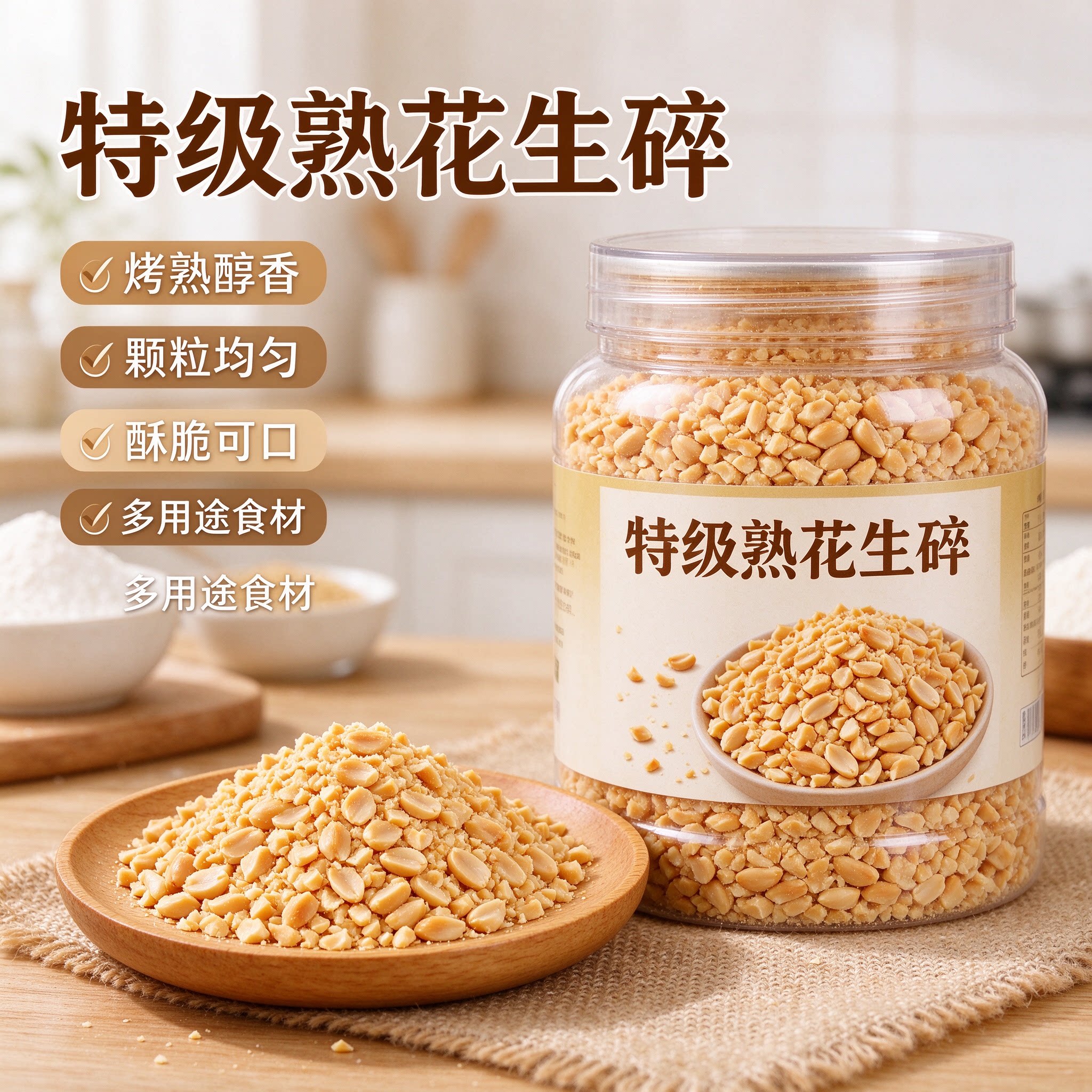 熟花生碎粒火锅冰粉烘焙原料