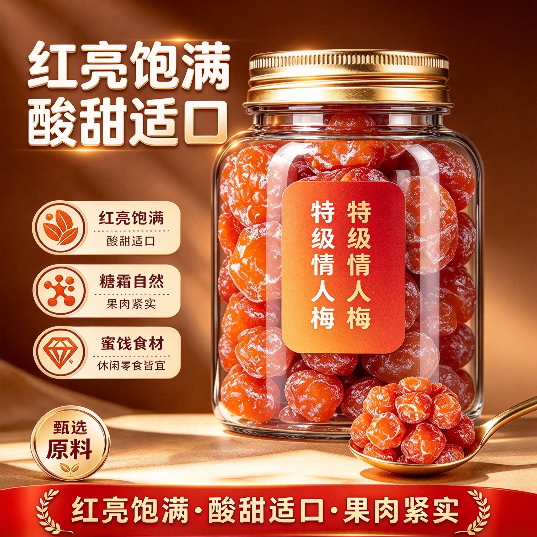 正宗情人梅酸甜梅子果脯蜜饯