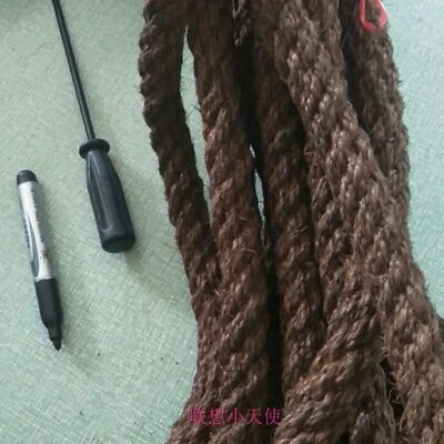 棕绳粗二十到四十毫米多股拉力绳手工编织缆绳龙绳攀山拉绳包邮