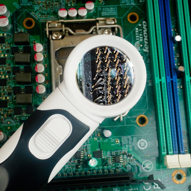 放大镜维修专用40倍高清带led灯电子电路板飞线焊接手机大镜面100