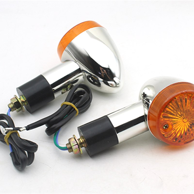 适用于宗申潮版YAMI转向灯ZS110-13C改装转向灯转弯灯12V10W电镀