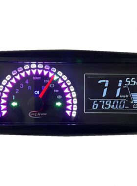 大牛N7KC电动车仪表蓝德远驱一线通霍尔改装码表72v120电压显示屏