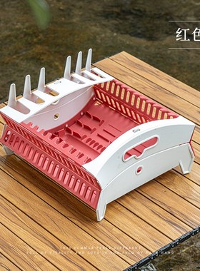 外贸 可折叠厨房沥水碗架dishrack 餐具收纳盒挂壁碗架 餐具架