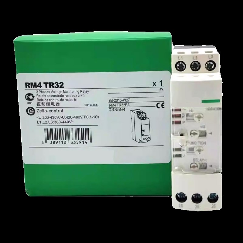 施耐德同款代替RM4TG20相序继电器RM4-TG20过欠压保护器RM4TR32