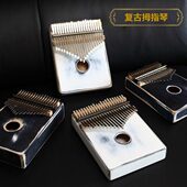 复古风7手工音音拇指琴1卡林巴琴独特21做旧手拨个性 便携式 乐器