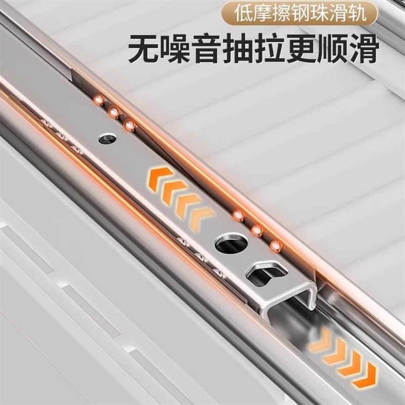 厨房碗碟收纳架橱柜内置物t架抽屉式拉篮抽拉碗篮碗盘沥水碗架碗