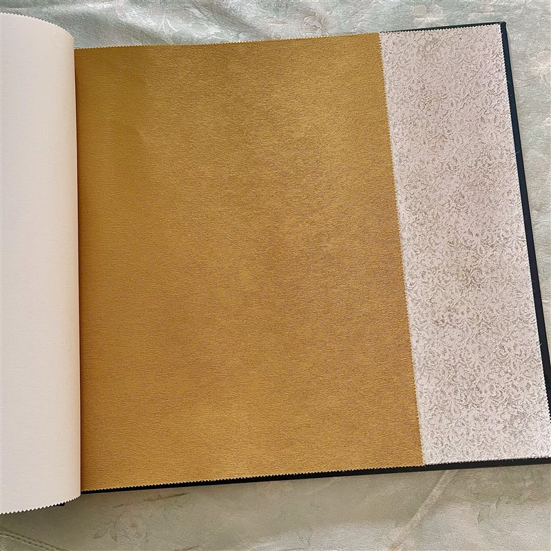 黄色古铜色金色墙布无缝全v屋壁布客厅卧室背景墙素色高档壁纸