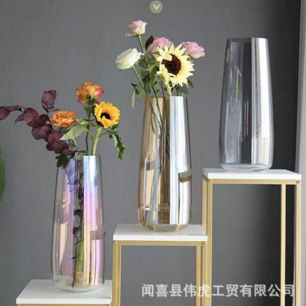 大号玻璃花瓶透明插花养花富贵竹竹子水竹转运竹马醉木玻璃瓶