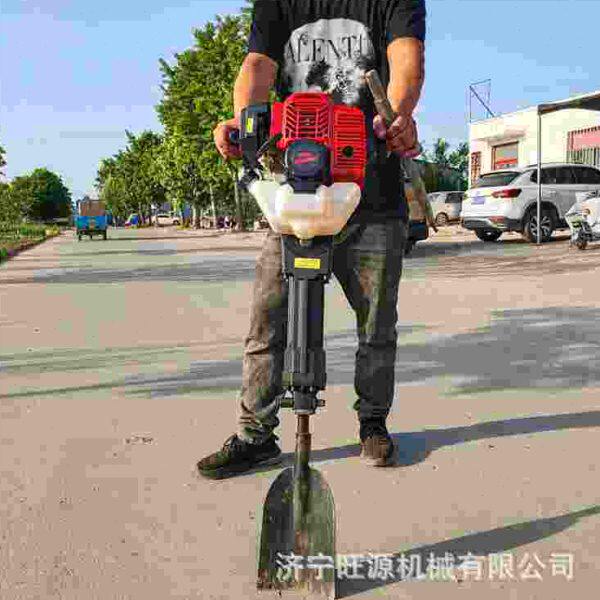 汽油动式力挖土树机便携式汽油挖树带球铲挖机树机