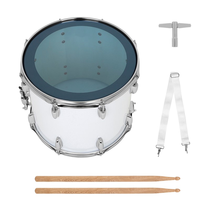 14寸高腔行进鼓小军鼓q学校乐队军鼓乐器白色行进鼓大队鼓打击乐