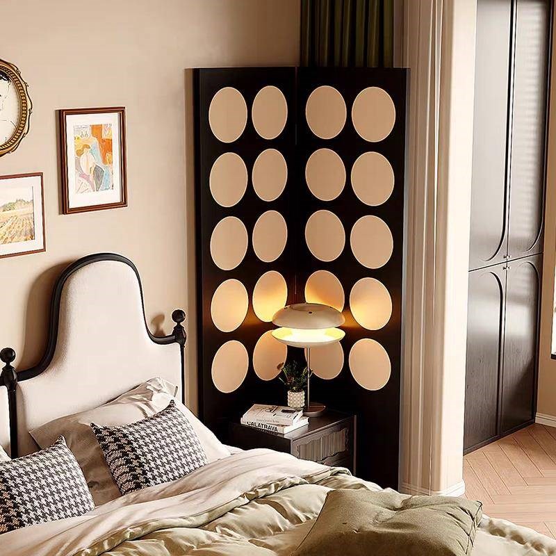 法式中古c屏风隔断客厅入户玄关遮挡沙发背景现代简约卧室家用屏