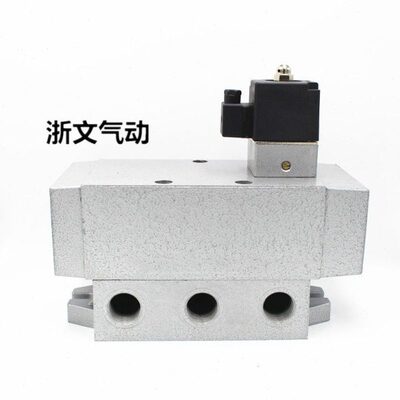 K25通气动寸电D25 向2525-KD五换阀25H控滑二电磁阀-DH25-位G1K