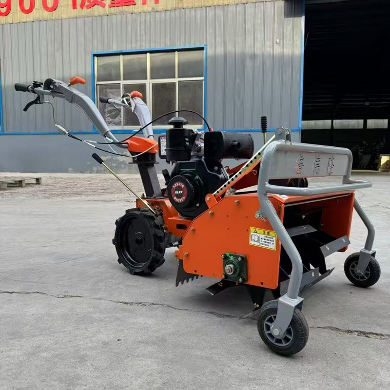 新四驱除草机7轴齿轮箱全齿轮多功能锄地松土农用U犁地锄草微耕机