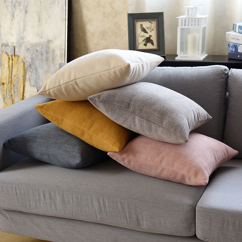 北欧简约抱枕g客厅沙发靠垫套加厚床头靠枕腰枕枕头大靠背垫不含
