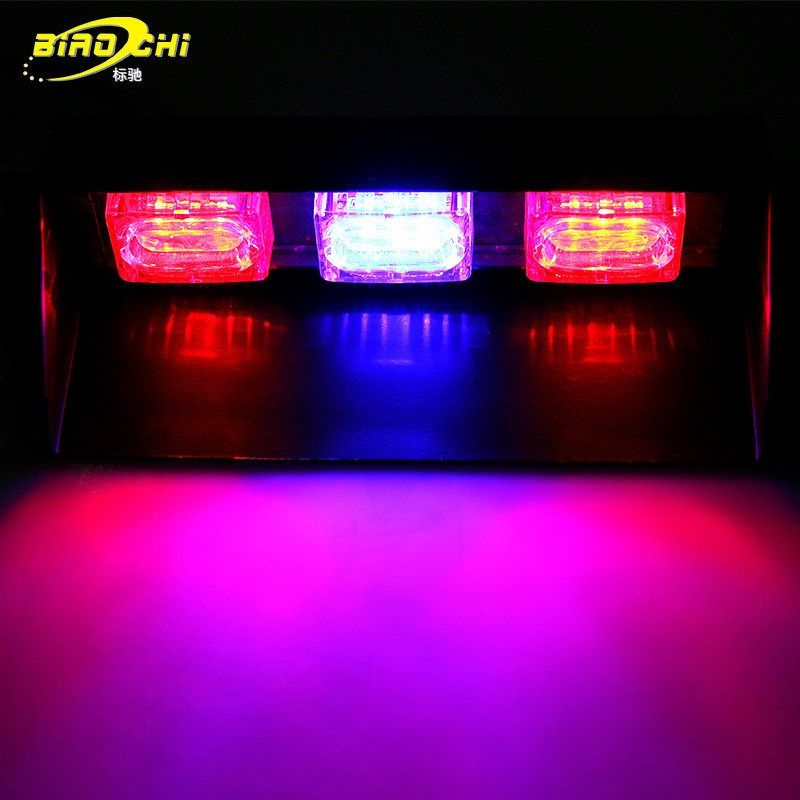 前后挡玻璃汽车LED遮阳板闪光亮吸盘灯开道警示灯KM816-3铲子灯