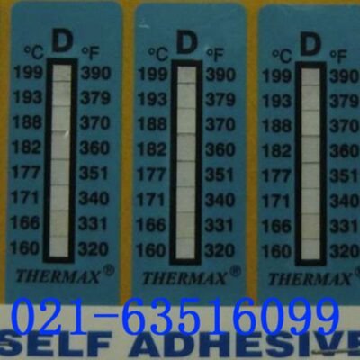 温度美THERMAX  测温纸 热敏试纸 示温纸 温度纸 8格D/160-199度