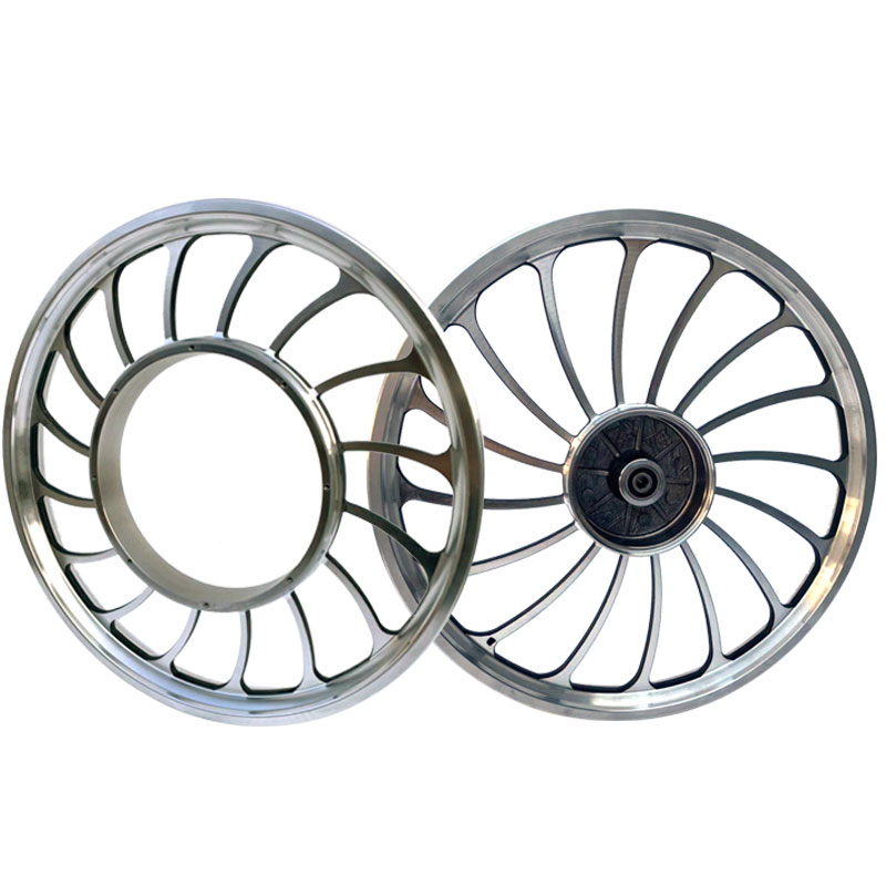 电动车20寸一体轮毂电动自行车改装轮圈20寸2.125/2.5大古铝轮