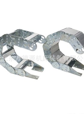 厂家直供TL45.65.75钢制拖链电缆管常用钢铝拖链  桥式钢制拖链