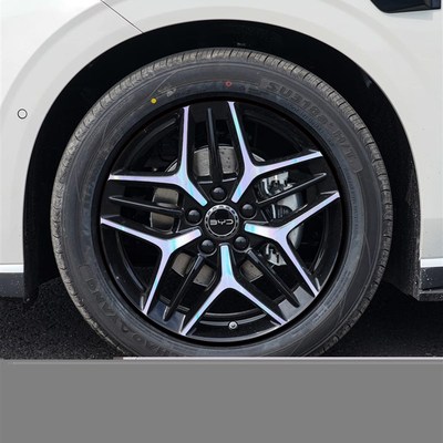 适用于比亚迪海豹06EV改装黑化轮毂贴纸18寸车膜画痕装饰遮盖镭射