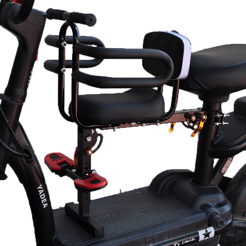 爱玛电动车儿童座椅前置坐凳宝宝安全坐椅台铃新日电瓶车婴儿坐垫