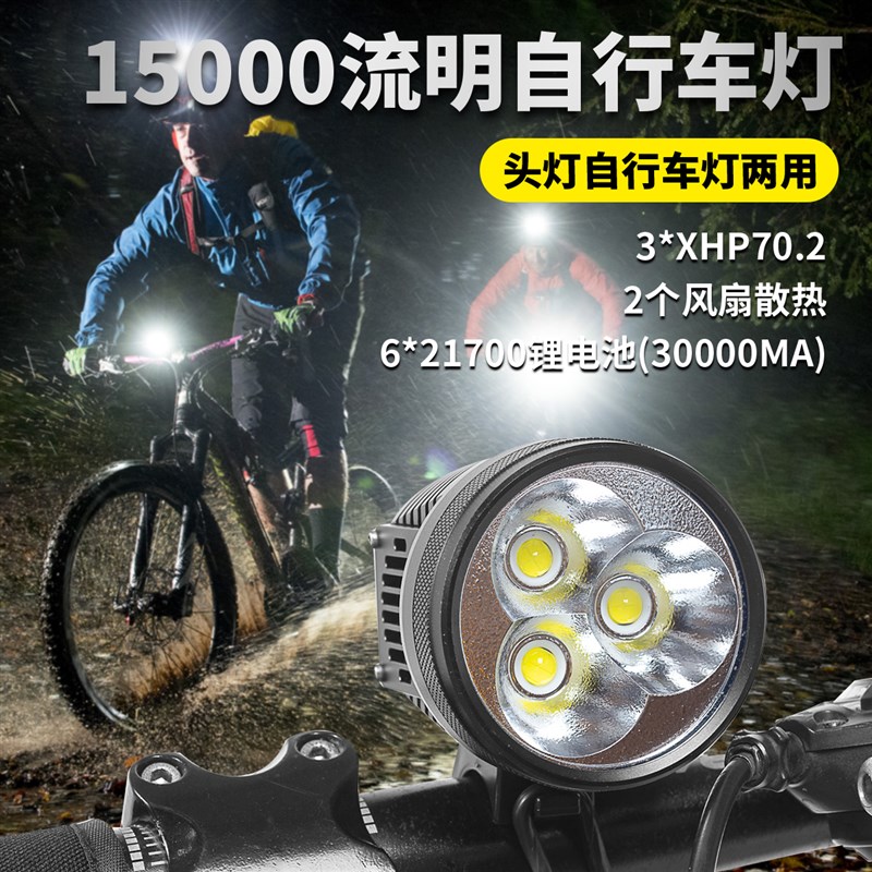 12V专用硕丽德SLD-M3 15000流明头灯自行车灯电动车摩托车灯汽车