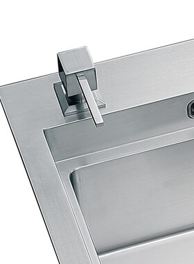 手工水槽双槽 304加厚不锈钢水槽套餐 台上厨房洗菜盆洗碗池8447