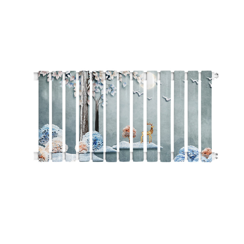 卫生间小背篓暖气片家用横式卫浴钢制新型暖气水暖散热片集中供热