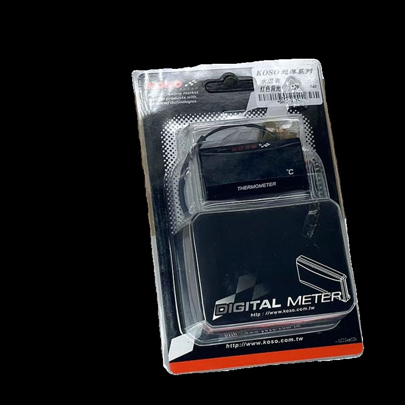 KOSO水温表电动车电摩通用水冷温度表摩托车改装液晶显示电子表