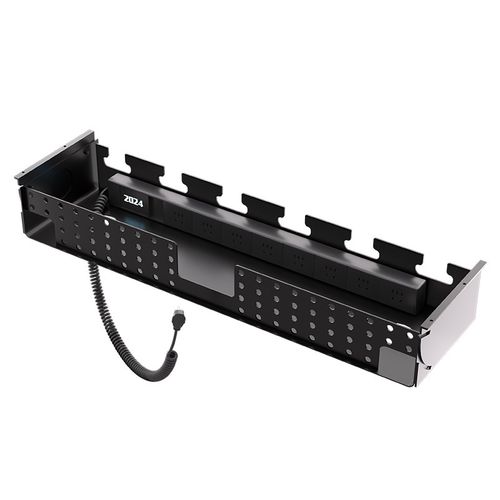 ZOMO 电源管理控制盒 升降桌理线架插排电线固定收纳槽电脑理线器