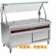 四格保温柜 电热保温汤池不锈钢快餐售卖台 单通式 暖汤池带弧型架
