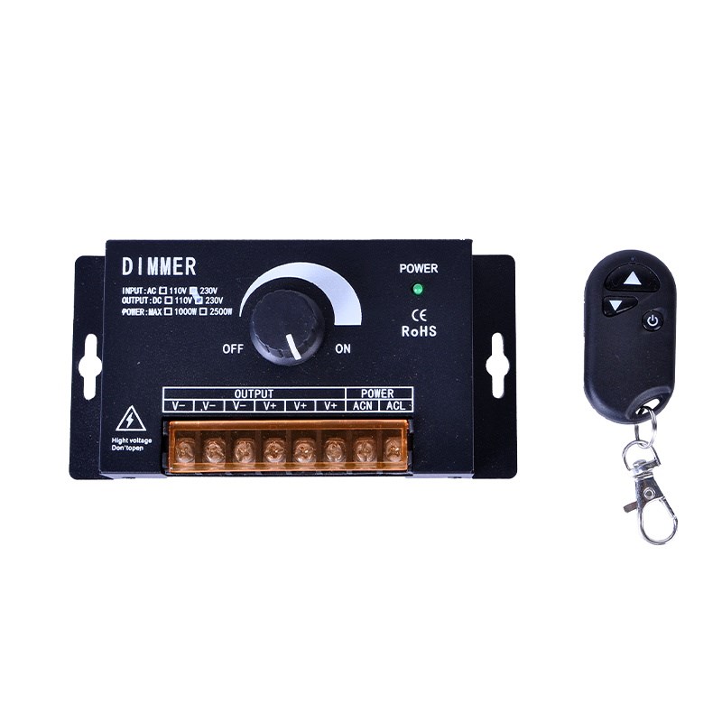 LED调光控制器j高压单色灯带条灯箱招牌220V亮度调节旋钮开关遥控