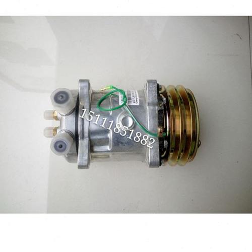 汽车空调508压缩机总成12v挖掘机大货车用冷气泵改装通用配件24v