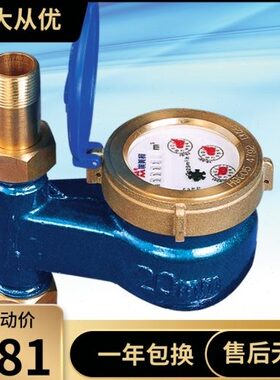 埃美柯 080 旋翼立式干式水表（铜壳)DN15 20 25