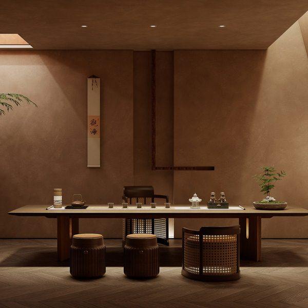 新中式茶桌椅组合黑胡桃木实木禅意功夫泡茶台办公室茶室泡茶桌,住宅家具,家用茶台/茶桌,淘宝优惠券,粉丝福利购,淘宝优惠卷