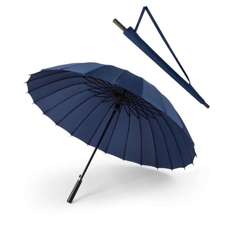 雨伞长柄24根多伞骨骨架防风加固抗风暴超强暴雨R大号户外加厚男