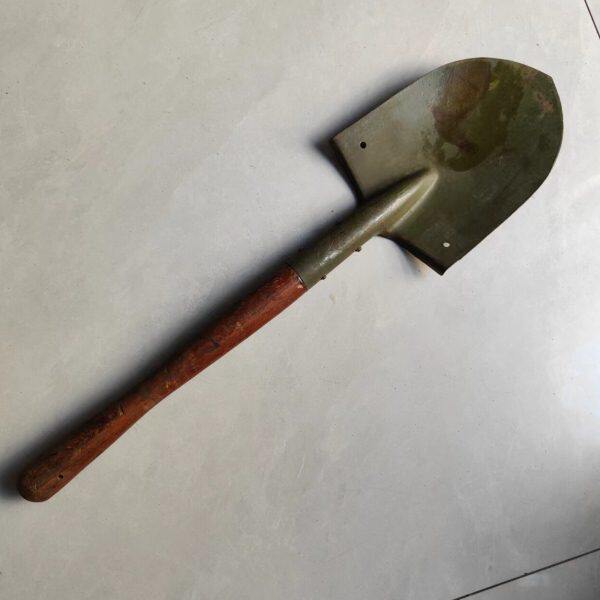 户外60-70年代库存老锹挖土工具工兵铲挖野菜小铁锹植树小锹