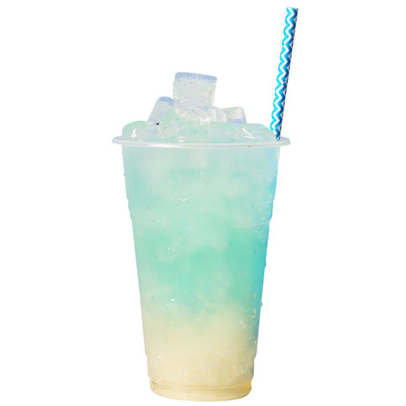 一次性打包透明奶茶杯塑料杯冷热饮料鲜榨果汁PP杯子带盖logo定制