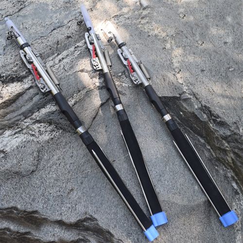 自动钓鱼竿2.1m米全套装渔具弹簧跳竿远投抛竿甩竿自弹式海钓杆