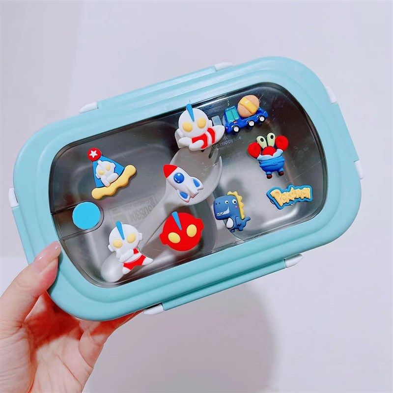 儿童水果便当盒不锈钢食品级餐盘学生饭盒食堂便当防烫加深带餐盒,餐饮具,保鲜盒,淘宝优惠券,粉丝福利购,淘宝优惠卷