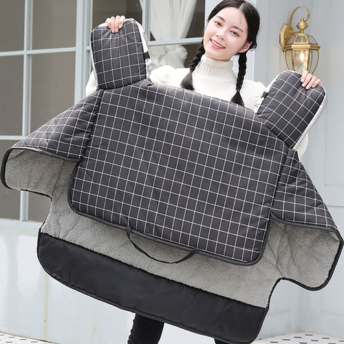 电动车挡风被冬季防水N1S/UQI/US/U+/MQI2MS加厚加绒U1小牛防风罩