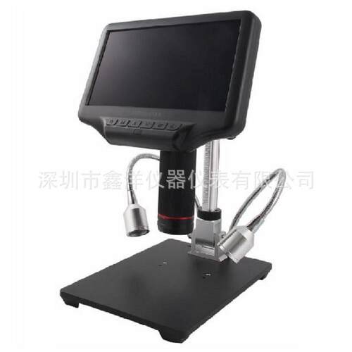 AD407 3D HDMI数字显微镜7寸屏幕电子焊接显微镜带可调支架