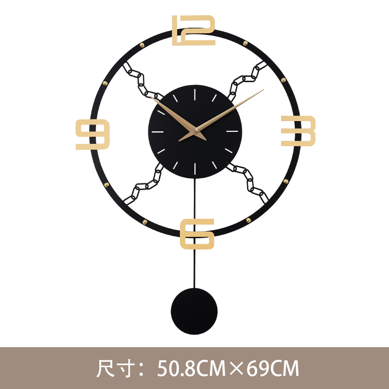 时钟挂钟客厅大气创意轻r奢简约装饰挂表家用时尚艺术现代挂墙钟