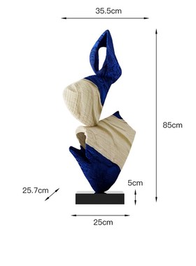 创意艺术雕塑落地摆件酒店楼梯转角处样J板房客厅电视柜旁装饰工