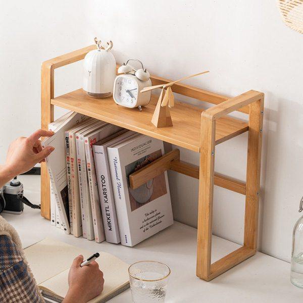 小型简易大容量立式儿童桌面书架台面学生办公室办公实木创意桌上,收纳整理,书桌收纳置物架,淘宝优惠券,粉丝福利购,淘宝优惠卷