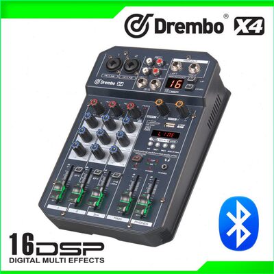 professional X4/6channel Protable digital audio mixer consol
