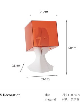 艺术思想a囚笼人物雕塑摆件酒店会所楼梯口落地装饰品客厅空间摆